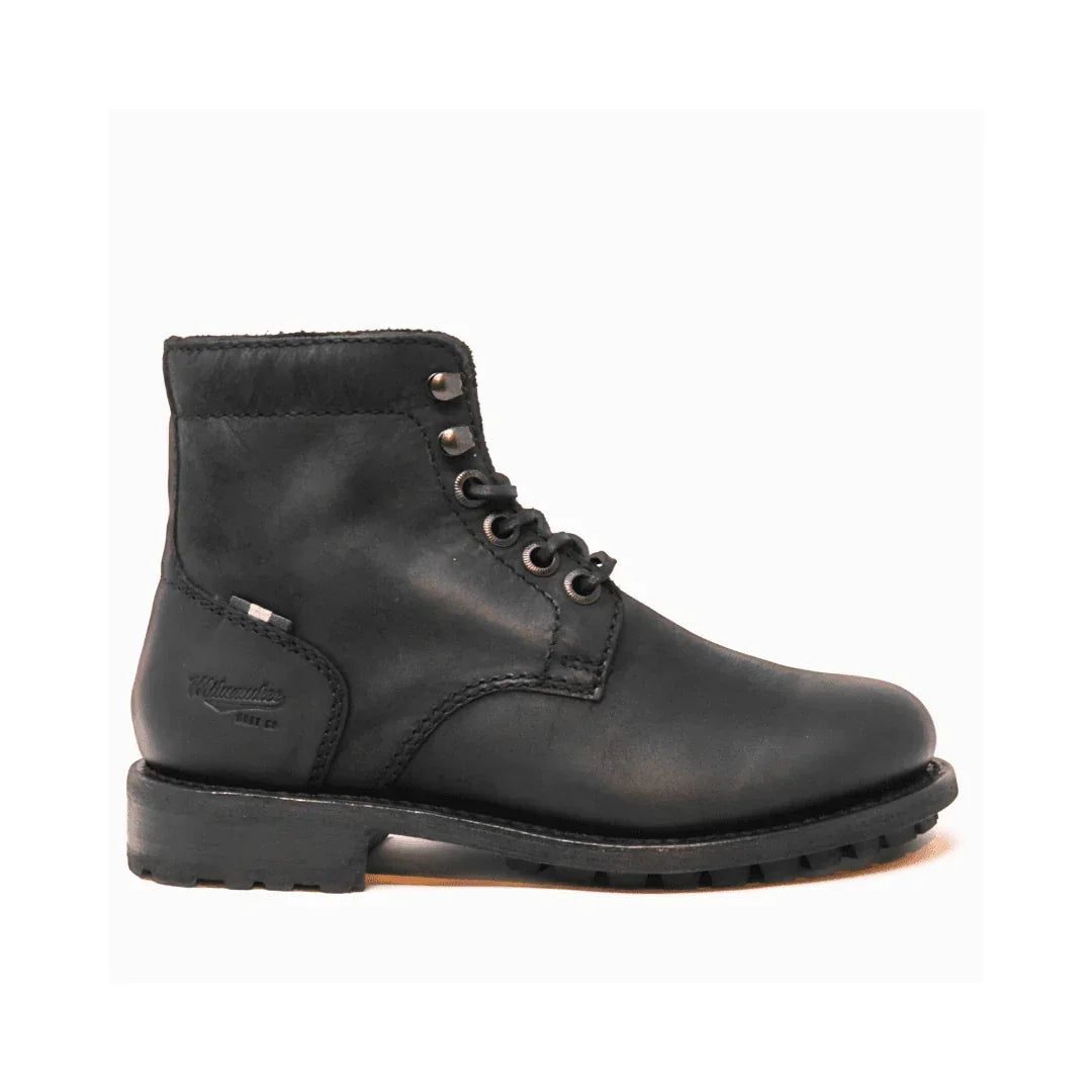 Georgia Plain-Toe Women's Boot - Milwaukee Boot Company - Georgia Plain-Toe Women's Boot - Black / 6.5M