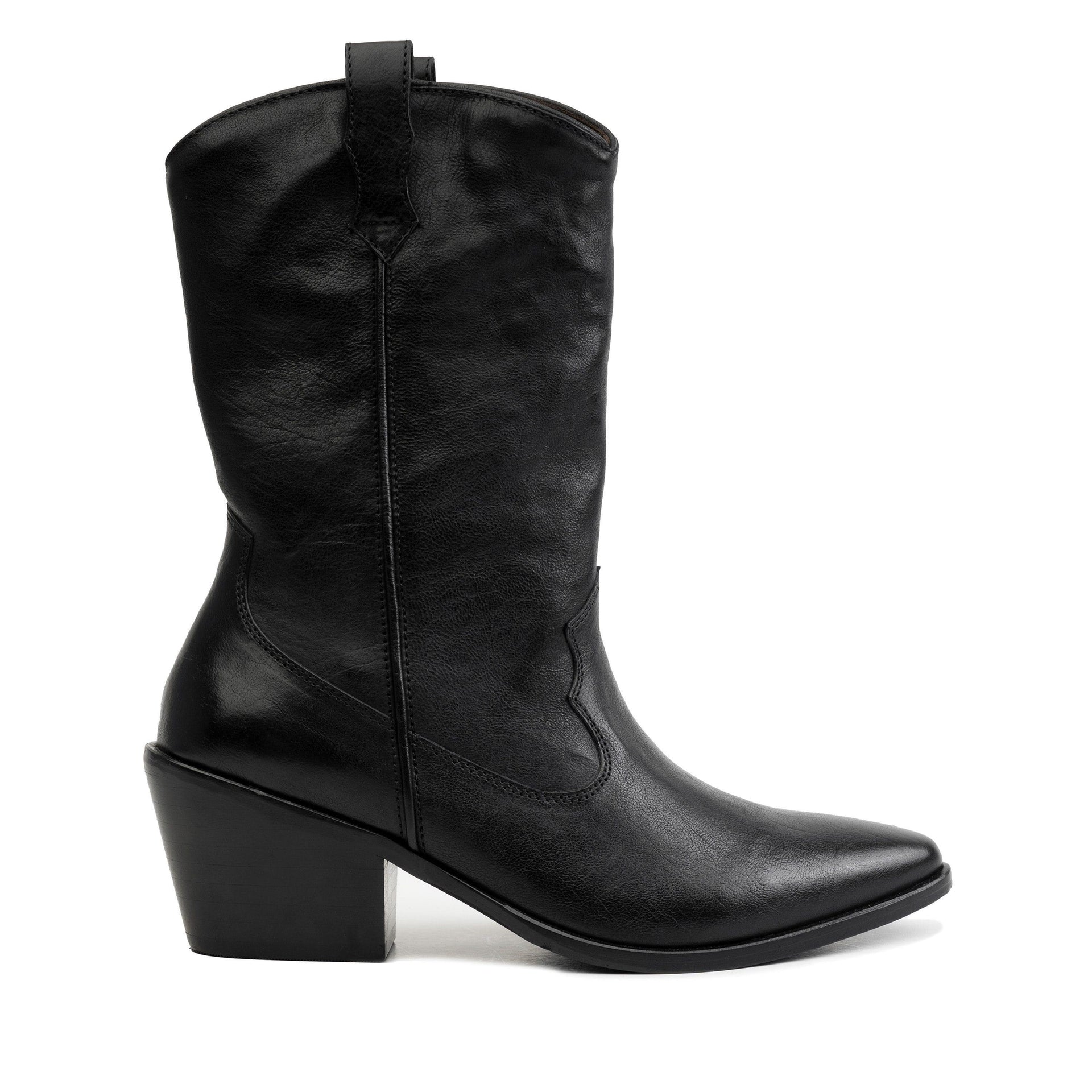 Wilder Women's Western Boot - Milwaukee Boot Company - Wilder Women's Western Boot - Black / 6.5M