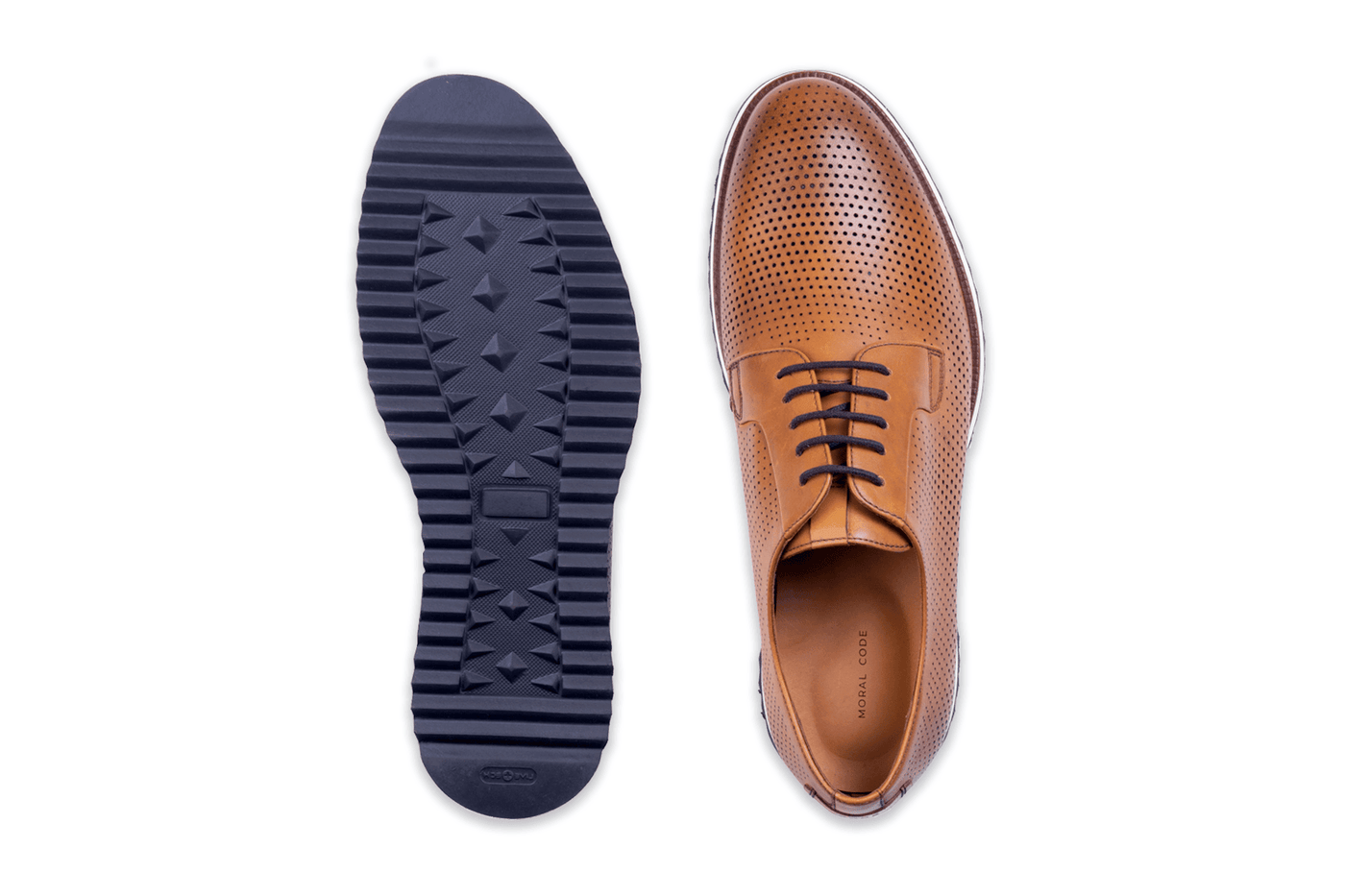 Moral Code Ethan Men's Derby - #color_cognac
