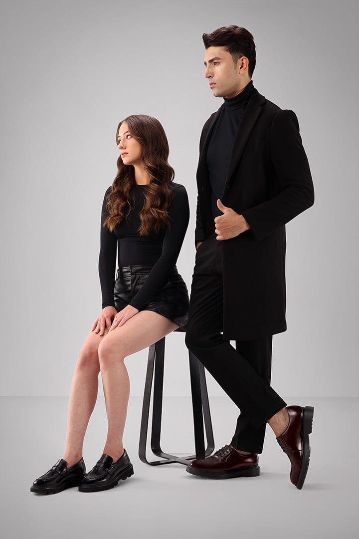 Jesse Women's Lug Sole Penny Loafer #color_black