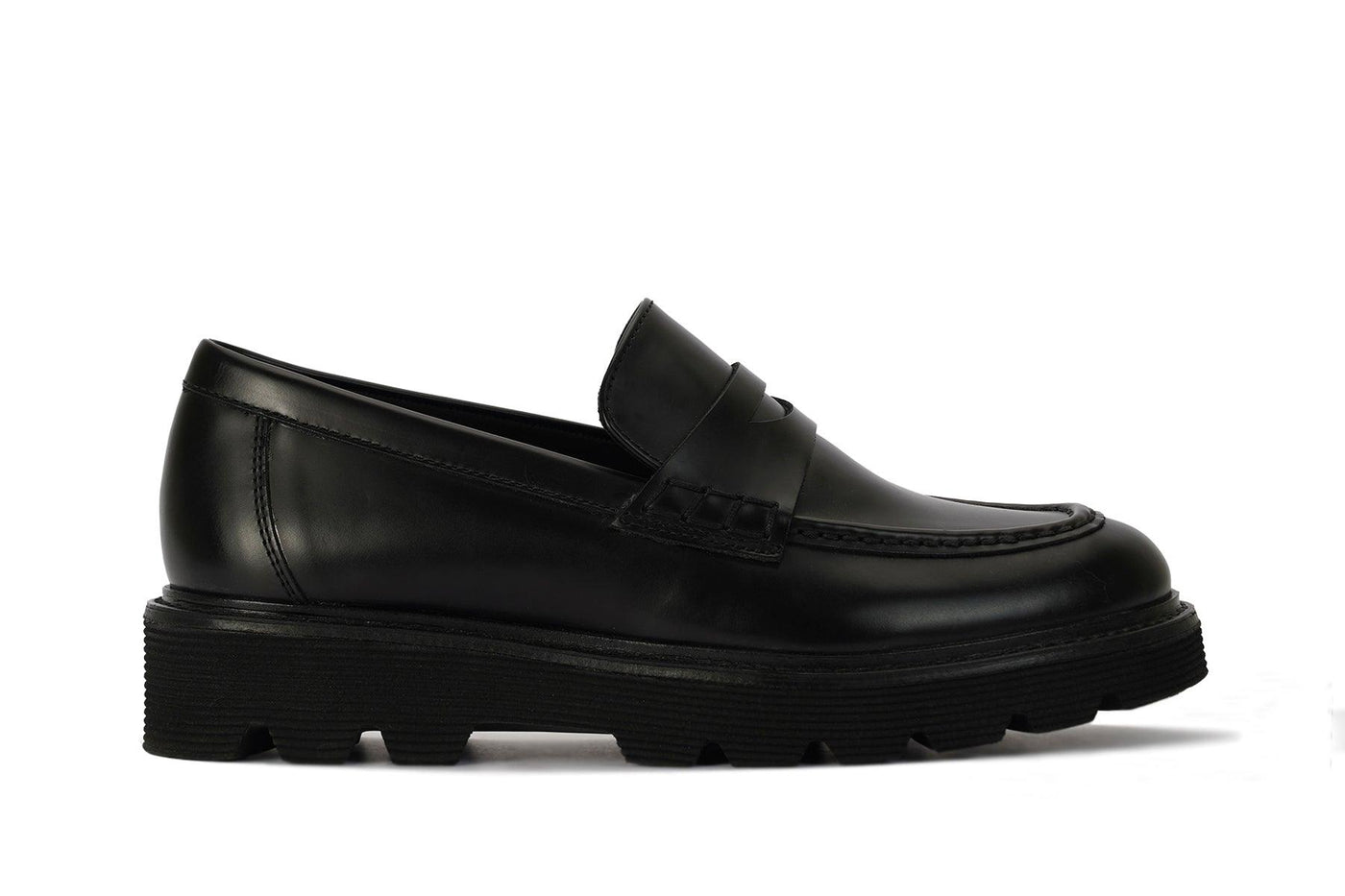 Jesse Women's Lug Sole Penny Loafer #color_black